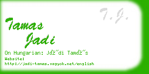 tamas jadi business card